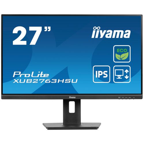 Iiyama XUB2763HSU-B1 Monitor 27" IPS 1920x1080/100Hz/3ms/HDMI/DP/USB/zvučnici slika 1