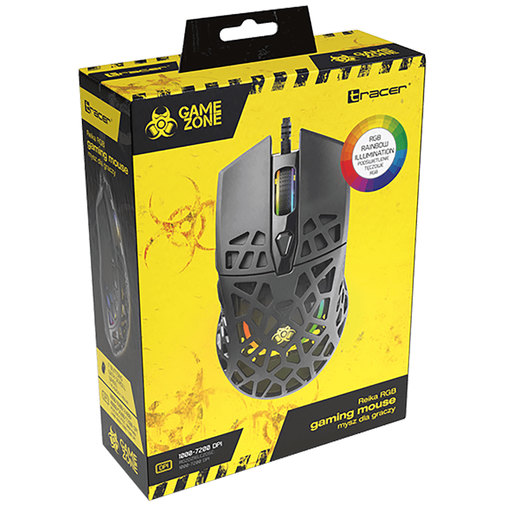 Tracer Miš optički, gaming, 7200 dpi, RGB, USB - GAMEZONE REIKA RGB slika 2
