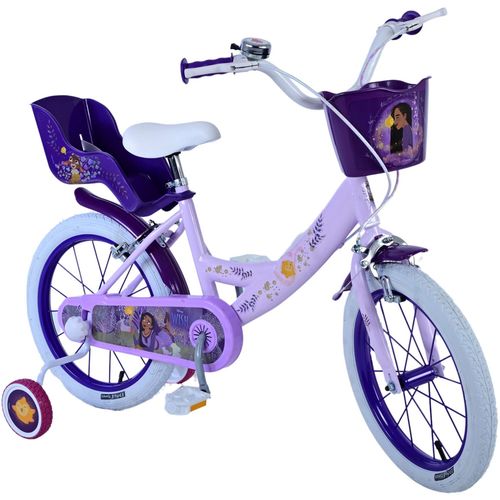 Dječji bicikl Disney Wish 16" s dvije ručne kočnice ljubičasti slika 6