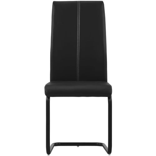 Konzolne blagovaonske stolice od umjetne kože 2 kom crne slika 14