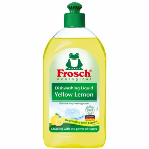 Frosch tečnost za pranje posuđa Yellow lemon 500ml slika 1