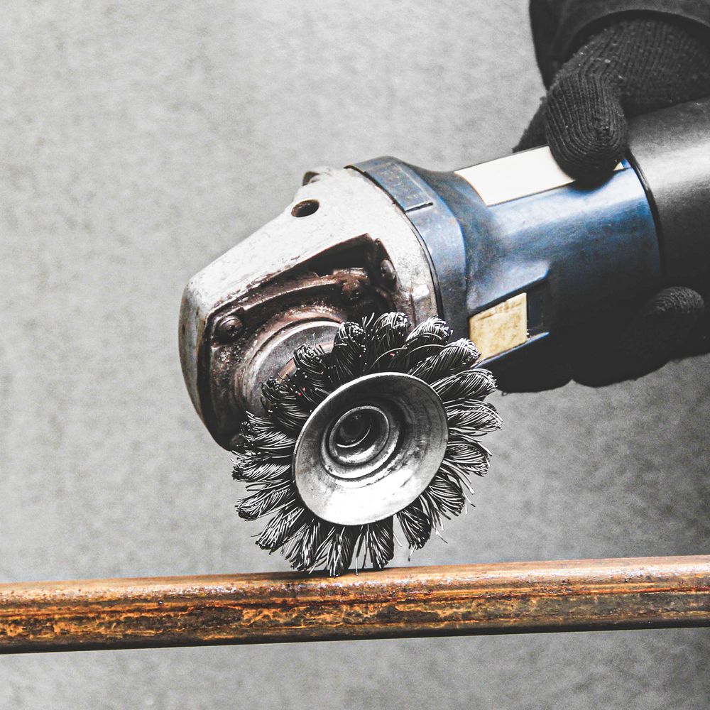 Beorol Mašinska čelična četka, kružna upletena ø125mm za brusilicu slika 4