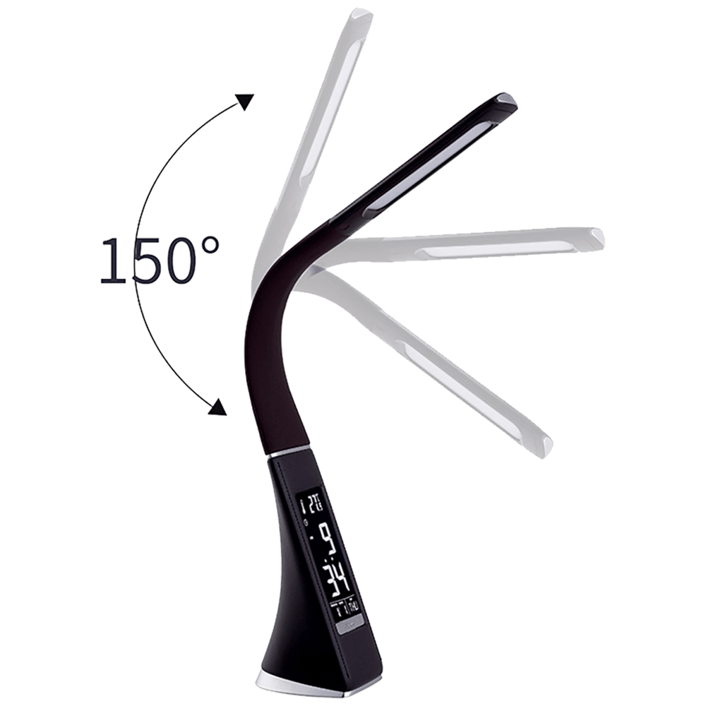 MeanIT Lampa, LED, stolna sa satom, alarmom i termometrom - L5 slika 2
