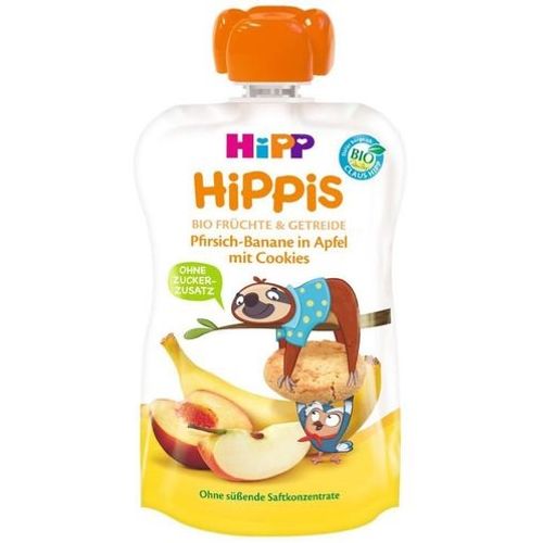 Hipp pouch jabuke, banane i breskve sa keksom 100g slika 1