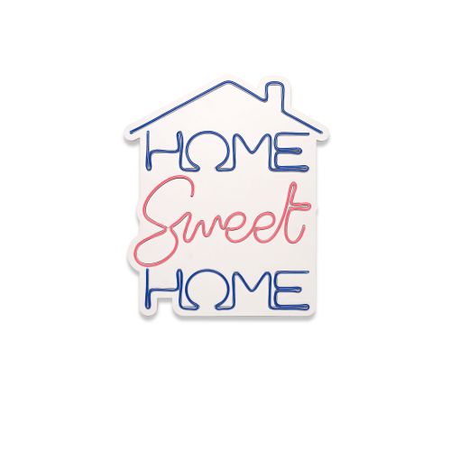 Wallity Ukrasna plastična LED rasvjeta, Home Sweet Home - Blue, Pink slika 11