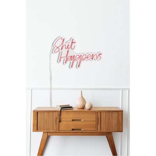 Shit Happens - Pink Pink Decorative Plastic Led Lighting slika 5