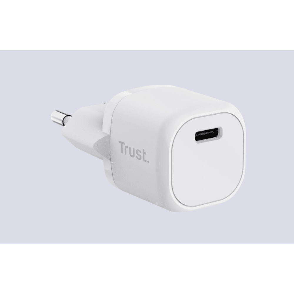 Trust Maxo ultra-small 20WUSB-C punjač za mobitele i tablete, bijeli slika 2