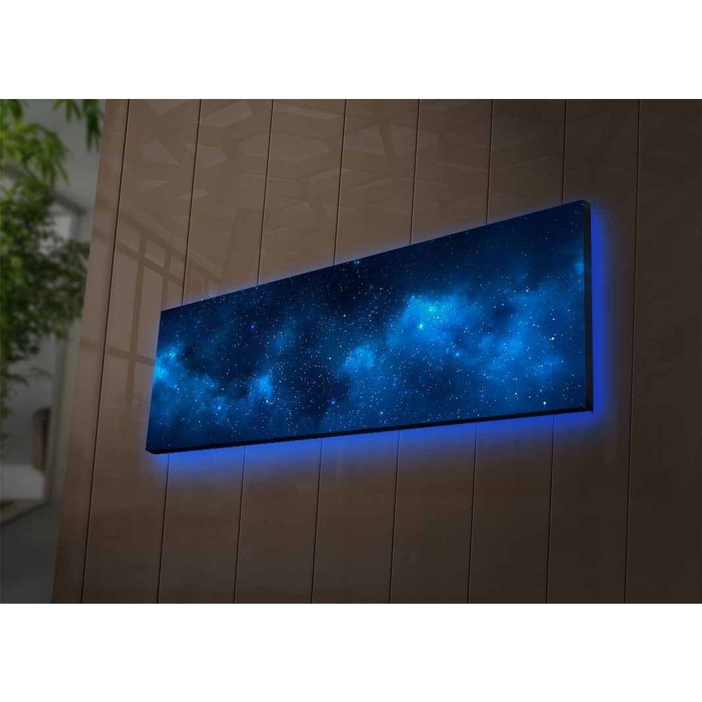 3090NASA-017 Višebojna Dekorativna Slikarska Platna sa LED Osvjetljenjem slika 1