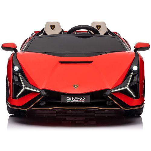 Licencirani auto na akumumulator Lamborghini SIAN 4x100W - dvosjed - crveni slika 10