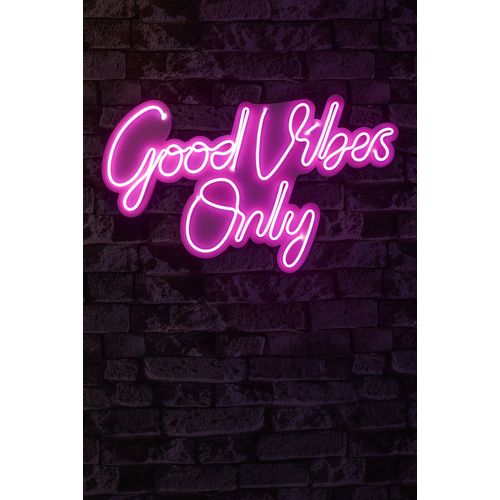 Wallity Ukrasna plastična LED rasvjeta, Good Vibes Only 2 - Pink slika 2