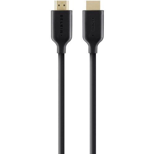 Belkin HDMI priključni kabel HDMI A utikač, HDMI A utikač 1.00 m crna F3Y021bt1M audio povratni kanal (arc), pozlaćeni kontakti, Ultra HD (4K) HDMI HDMI kabel slika 1