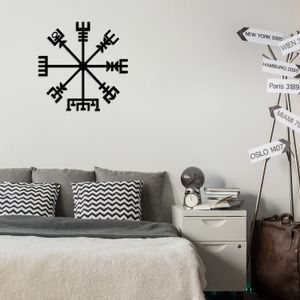 Wallity Metalna zidna dekoracija, Vegvisir