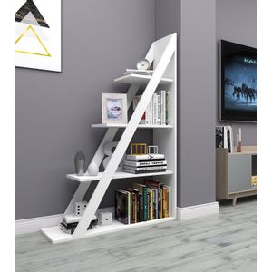 Arven - White White Bookshelf
