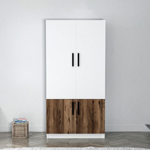 Newra - Light Walnut, White Light Walnut
White Wardrobe slika 1