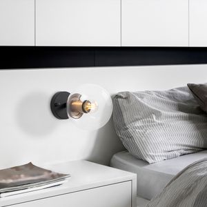 Atmaca - 10225 Crna Antikna Zidna Lampa