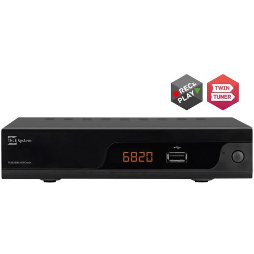 TELE System Prijemnik zemaljski, Twin DVB-T/T2, H.265/HEVC, HDMI,Scart - TS6820T2 Twin slika 1