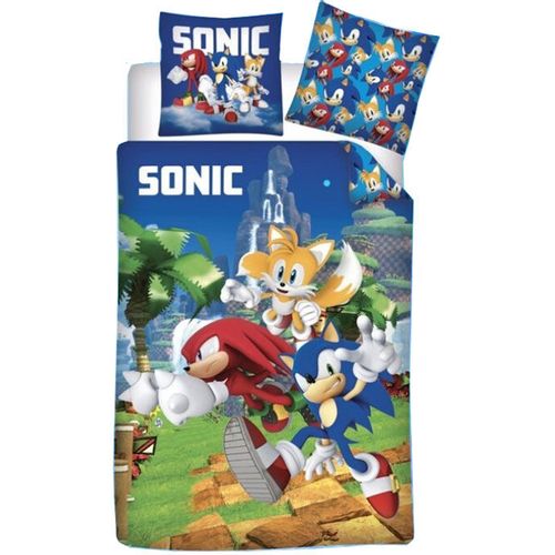 Sonic The Hedgehog microfibre duvet cover bed 90cm slika 1