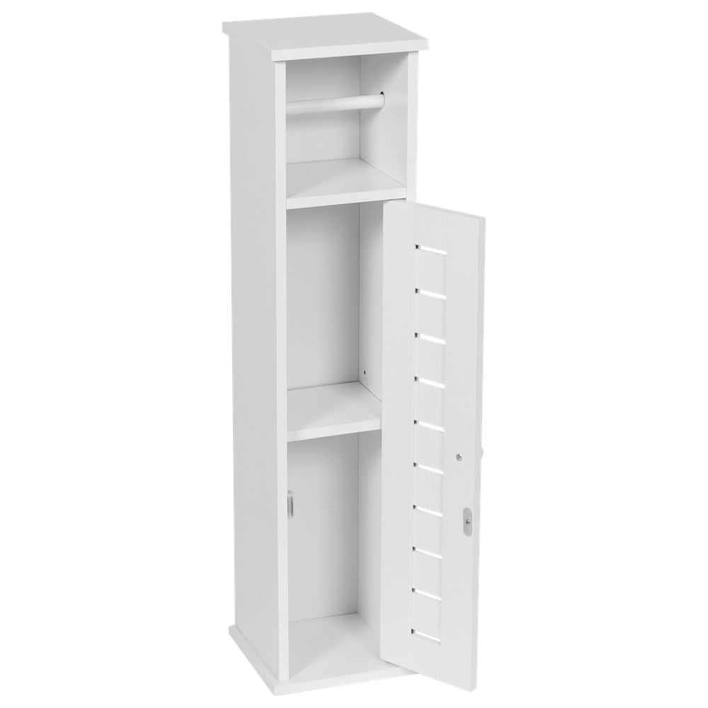 Tendance držač toaletnog papira sa spremnikom Santorini , MDF, bijeli slika 2