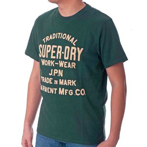 Superdry Muska Majica Workwear Flock Graphic T Shirt