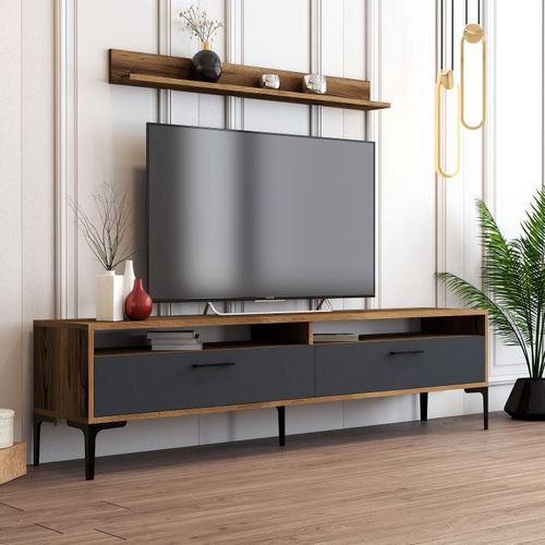 Woody Fashion TV jedinica, Istanbul - Walnut, Anthracite slika 2