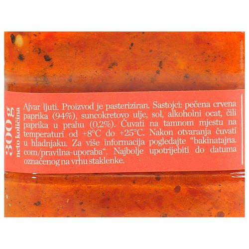 Bakina Tajna domaći ajvar ljuti 300 g slika 2