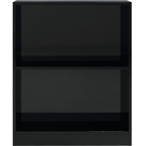 Polica za knjige sjajna crna 60x24x74,5 cm konstruirano drvo slika 32