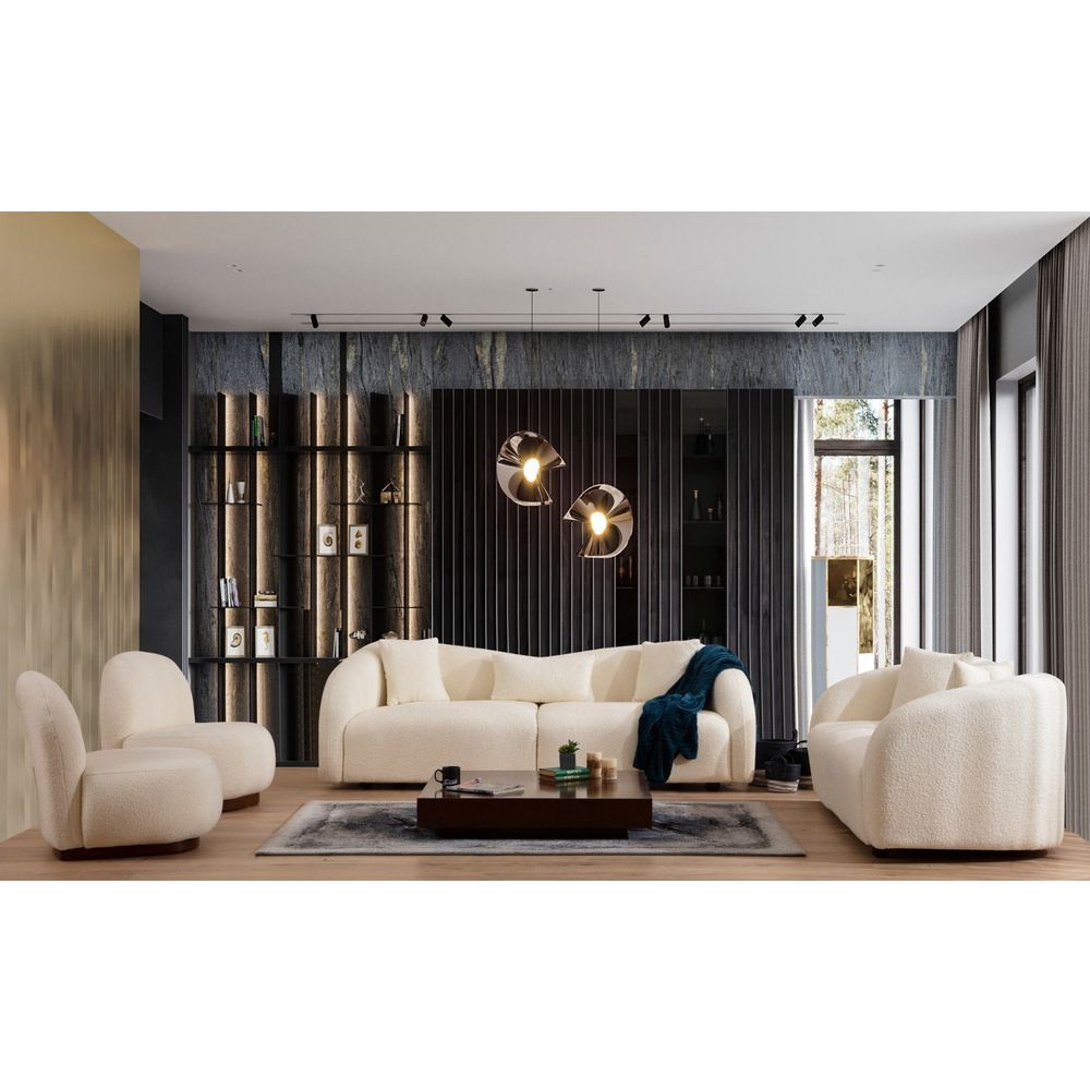 Venedik - Krem Sofa za Tri Osobe slika 8