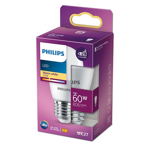 Philips led sijalica 60w p48 e27 ww, 929002979055, slika 2