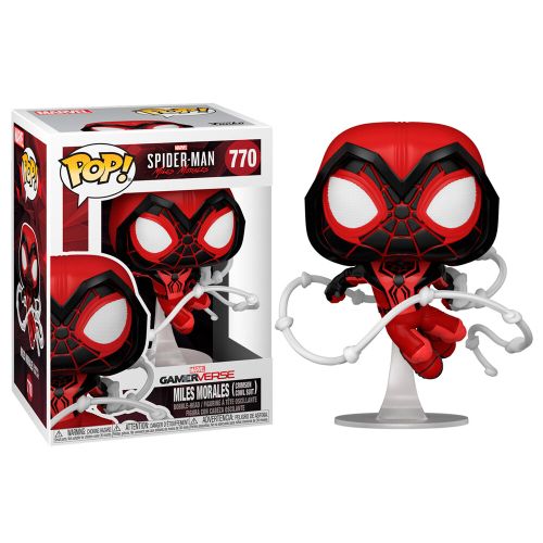 POP figure Marvel Spiderman Miles Morales Crimson Cowl Suit slika 1