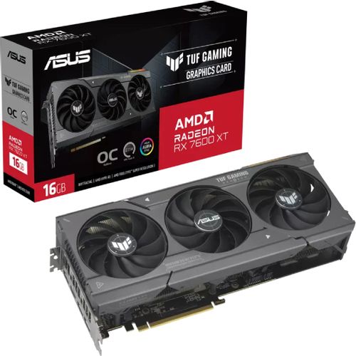 ASUS AMD Radeon RX 7600 XT 16GB 128bit TUF-RX7600XT-O16G-GAMING grafička karta slika 1