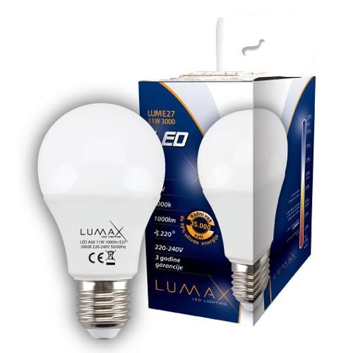 Lumax Sijalica Led LUME27-11W 3000K 1000 lm slika 1