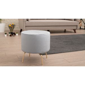 Atelier Del Sofa Tabure, Sivo Zlato, Octo - Grey