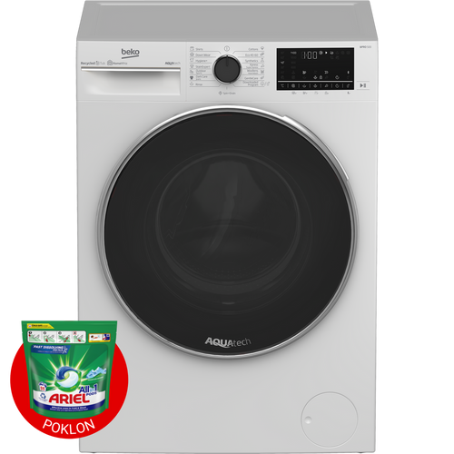 Beko B5WFU79418WB Veš mašina, 9 kg, 1400 rpm, ProSmart Inverter, Dubina 55 cm slika 1