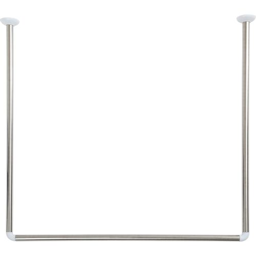 TENDANCE DRŽAČ ZAVESE ZA KADU 80X80X80CM ALUMINIJUM HROM 211499 slika 1