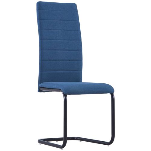 Konzolne blagovaonske stolice od tkanine 4 kom plave slika 21