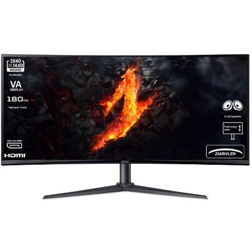 Monitor Acer 34" Nitro XZ342CUV3 UM.CX2EE.305, VA, WQHD, 1ms, 180Hz, HDMI, DP, zvučnici, zakrivljen slika 1