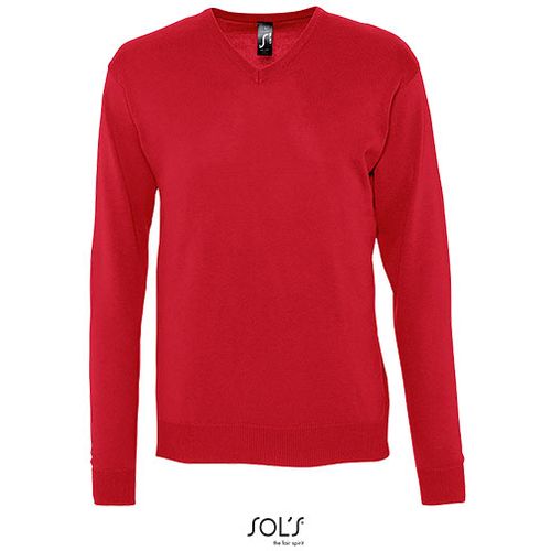 GALAXY MEN muški džemper na V izrez - Crvena, XL  slika 5