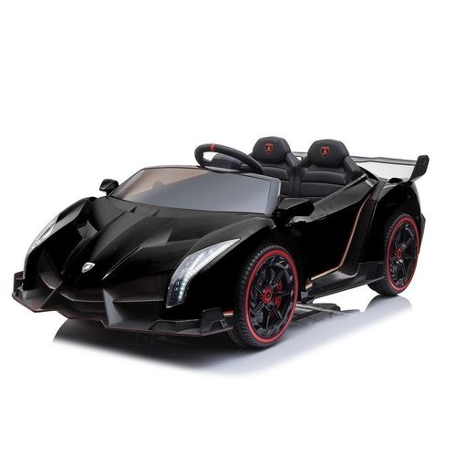 Licencirani auto na akumulator Lamborghini Veneno 4x4 + MP4 - crni slika 3