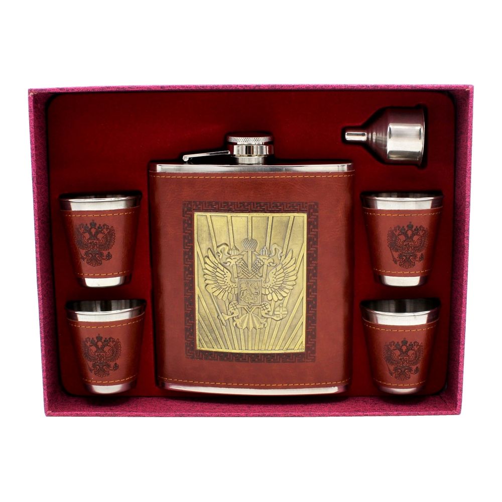 Poklon set ploska 240 ml, 4x čašice, lijevak, model: 913-1351 slika 2
