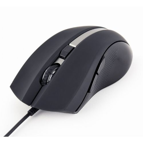 Gembird MUS-GU-02 G-laser Mouse 800-2400 DPI, 6 Buttons, USB, Black, Cable 1.8m slika 1