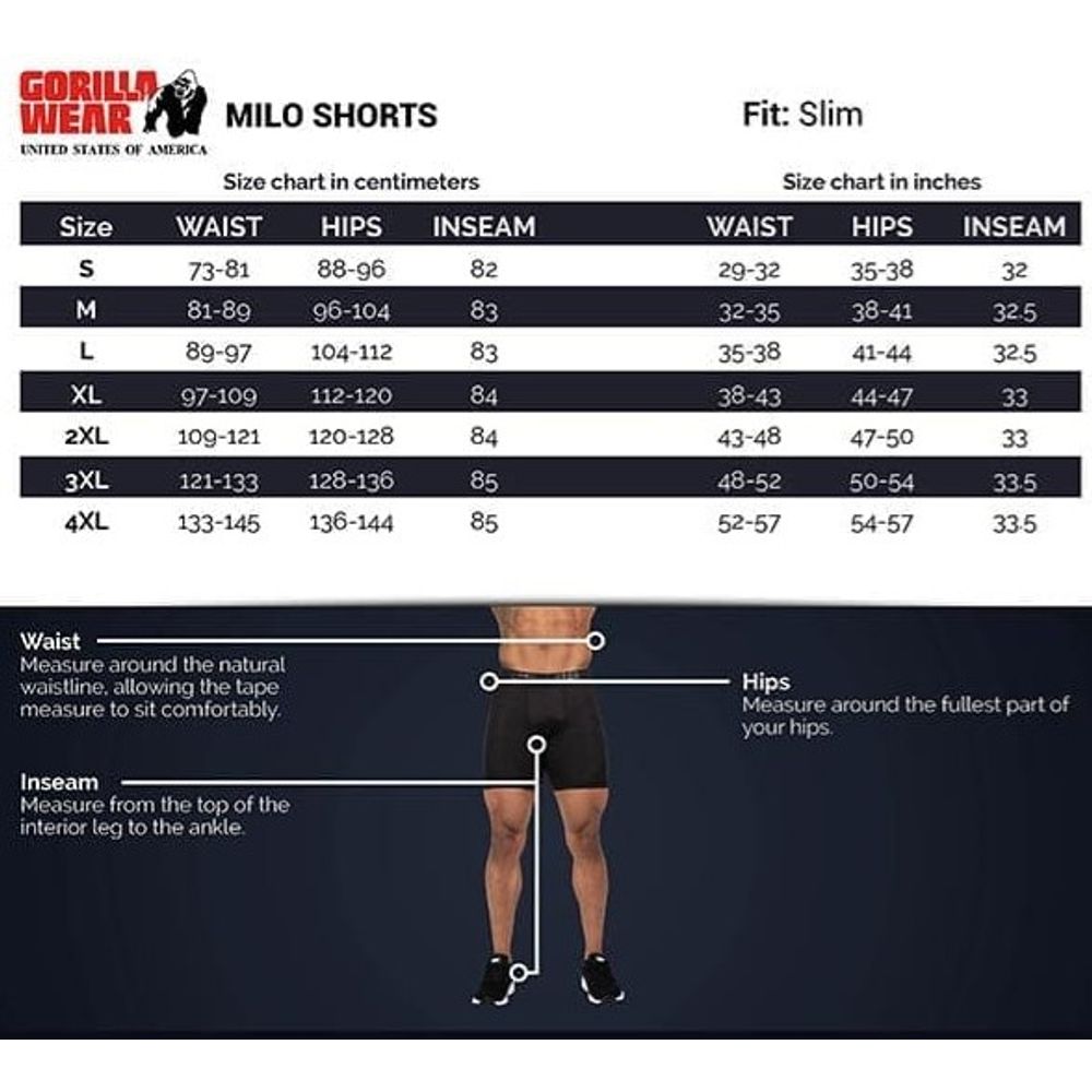 Gorilla Wear MILO Set šorc i majica, Crni slika 4
