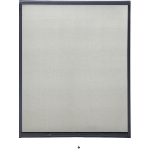 Zaslon protiv insekata za prozore antracit 150 x 170 cm slika 2