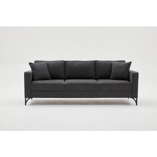 Atelier Del Sofa Trosjed, Antracit Crno, Berlin - Anthracite, Black slika 6