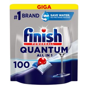 Finish Powerball Quantum All in 1 kapsule za strojno pranje posuđa, 100 kom xxl GIGA pack