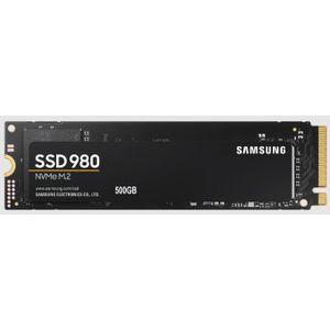 Samsung MZ-V8V500BW M.2 NVMe 500GB, 2280, PCIe Gen 3x4, 980, V-NAND, Read up to 3100 MB/s, Write up to 2600 MB/s (single sided)