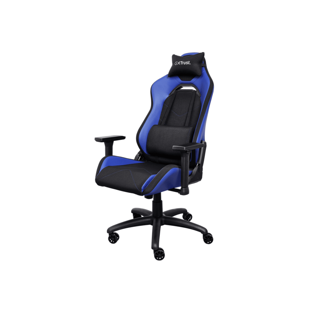 Trust GXT 714B gaming stolica RUYA, plava, udobna, podesiva ergonomska, eko materijal slika 2
