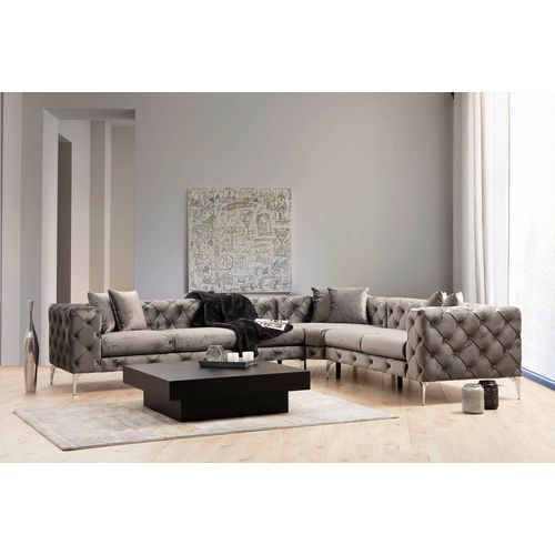 Atelier Del Sofa Kutna garnitura, Antracit, Como Left - Anthracite slika 1