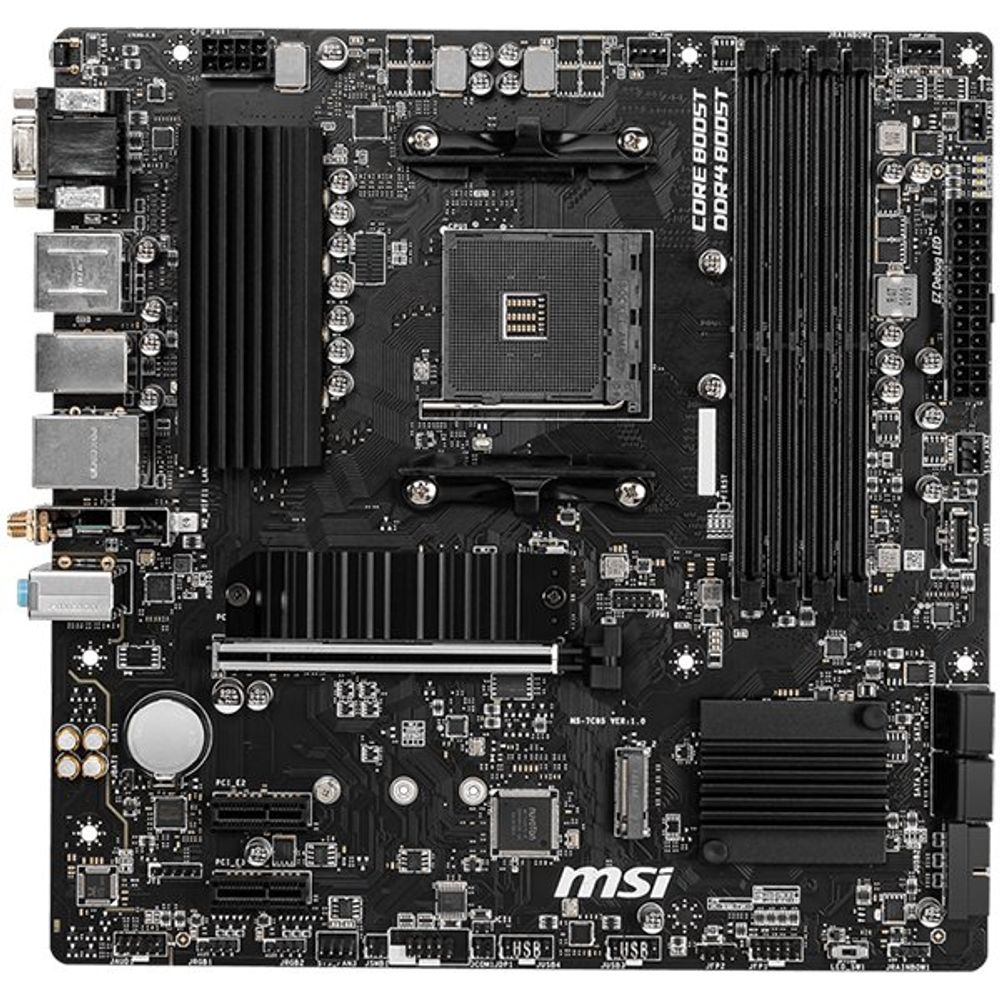 MSI Main Board Desktop B550M PRO-VDH WIFI (AM4, 4xDDR4, 1xPCI-Ex16, 2xPCI-Ex1, 4xSATA3, 2xM2, 2xUSB3.2, 5xUSB3.2, DP, VGA,HDMI, mATX, retail) slika 2