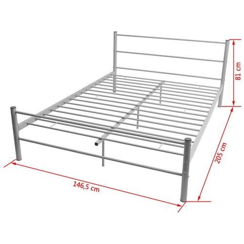 Okvir za krevet metalni sivi 140 x 200 cm slika 16