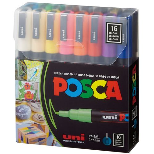 Uni pak marker Posca pc-3m 16/1  slika 2